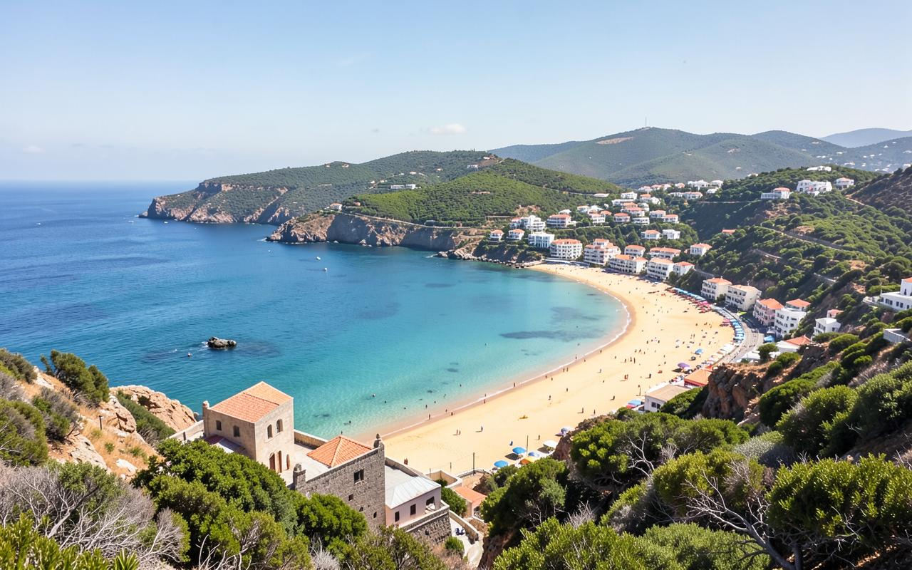 Tsambika beach & monastery
